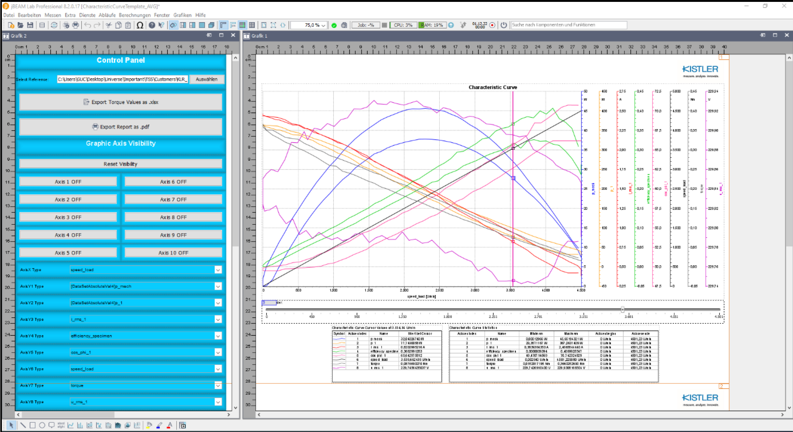 JBeam evaluation software